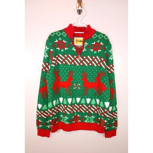 Tipsy Elves Men's Christmas Passion Ugly Christmas Sweater Size M - Picture 1 of 6